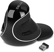 Delux M618 Plus vertical mouse product photo used in Best Wireless Vertical Mouse (No Dongle) 2026