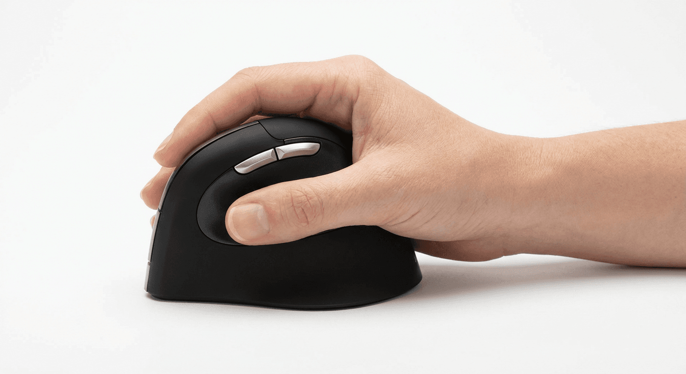 Evoluent VerticalMouse 4 Left vertical mouse product photo used in Best Vertical Mouse for Left-Handed Users (2026)